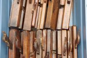 Tub of antique wooden plains