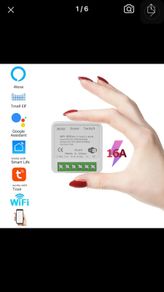 Mini Wifi Smart Switch 2 Way Control Smart life or  Tuya App  16A DIY Light Switches   Alexa Yandex Alice Smart Google Home APP Voice Control
