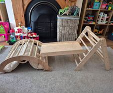 Montessori Climbing Set Pikler Rocker and Slide