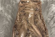 Gold Sequin mini dress, size 8