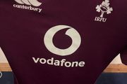ireland rugby match worn warm up top