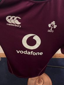 ireland rugby match worn warm up top