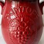 Vintage Rumtopf Ceramic Red Pot - West German Retro Scheurich Keramik 801 -28 Image 2