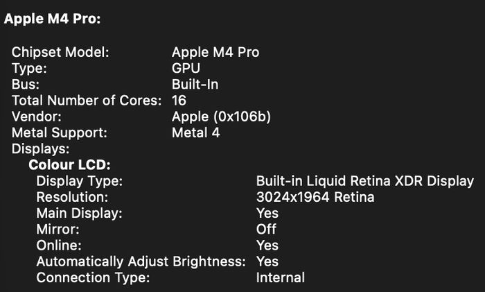 Macbook Pro 14" with 48GB Memory 512GB SSD