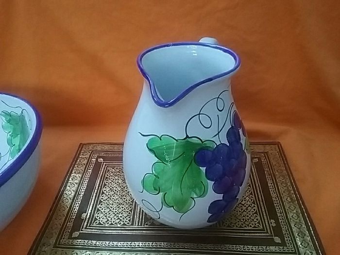 Large Pitcher and Bowl