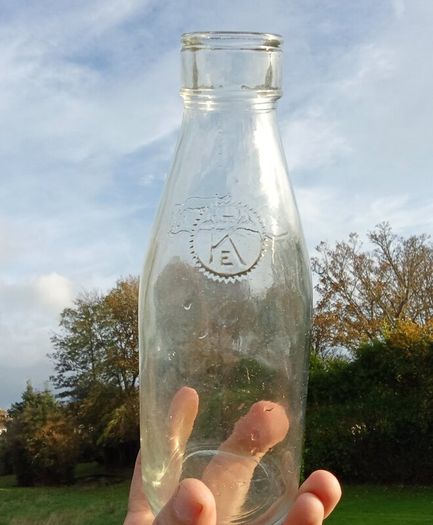 1920s Sutton's Dairies Tel-El-Kebir Vintage Milk Bottle