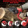 Battery chainsaw 8 Inches, Brushless motor with 2 Batteries X 2Ah, 2 chains, chain Speed electric Image 5