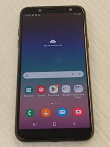 Samsung Galaxy A6 32GB Black Network unlocked Android Smartphone.