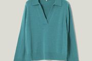 JIGSAW Open Collar Compact Wool Rich Jumper SIZE XL
