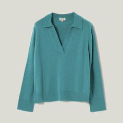 JIGSAW Open Collar Compact Wool Rich Jumper SIZE XL