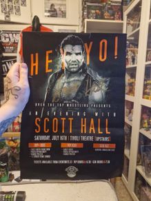 Scott Hall signed OTT Wrestling Poster - WWE