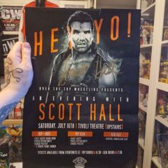 Scott Hall signed OTT Wrestling Poster - WWE