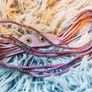 Purple Boho Multi-Layer Leather Bracelet with Rhinestones Image 10