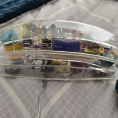 Vintage 90s Clear Telephone
