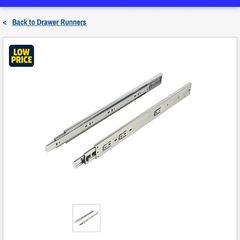 Extending drawer runners