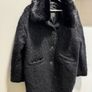 S Italy wool and mohair coat black Image 3