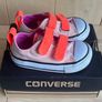 Converse toddler trainers peach/orange Sunset Glow Sz UK4/EU 20 EUC Image 2