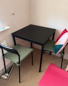 Wooden Table + 2 Chairs
