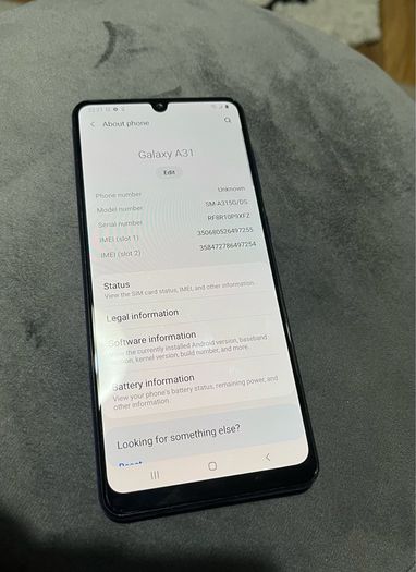 Samsung Galaxy A31 64GB, 4GB RAM, Dual SIM