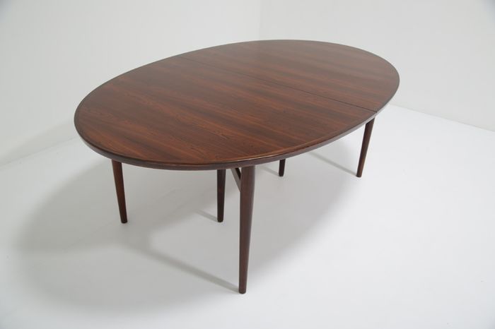 Vintage Rosewood Extending 10 Seater Dining Table Model 212 by Arne Vodder, 1960s