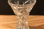 Small Crystal Hand Cut Glass Vase
