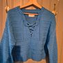 Blue Crop Jumper Image 2
