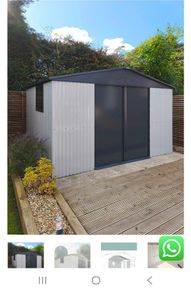 12ft x 10 ft steel shed