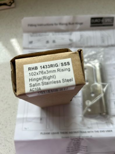 Rising Butt Hinge RH