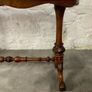 Victorian Burr Walnut Stretcher Table. Image 7