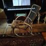 Vintage Bamboo Rocking Chair Image 2