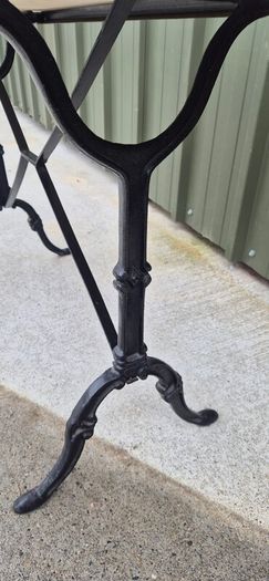 Cast Iron Marble Table