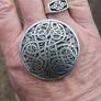Heavy Celtic Knot Ring and Stuart Harper Brooch Image 2