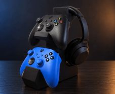 Dual Controller and Headset Holder - 3D