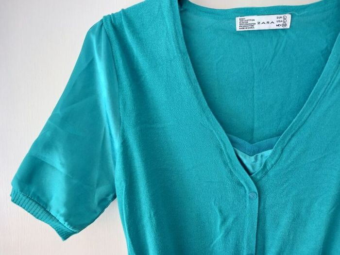 Zara Turquoise Top    Size L