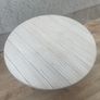 Round Wooden White Side / Coffee Table Image 3