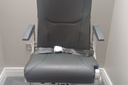 Airbus A320/A321 Aircraft Seat Swivel Office Chair | Genuine Airline Seat with Tray Table &amp; Life Jacket