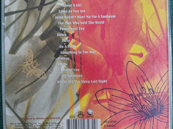 Nirvana - MTV Unplugged In New York CD (1994) Acoustic Live Grunge EX+
