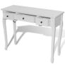 Dressing Console Table with Three Drawers White Image 4