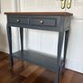 Ashford noir console table with shelf Image 6