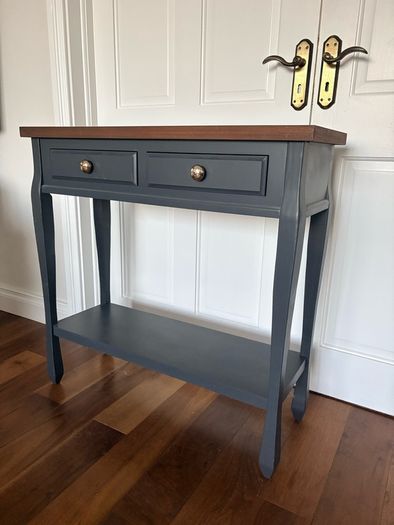 Ashford noir console table with shelf