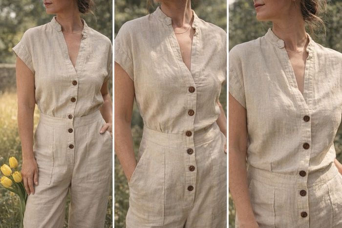 Zara linen jumpsuit