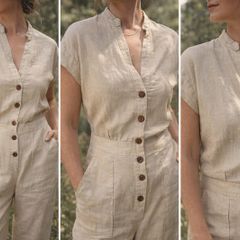 Zara linen jumpsuit