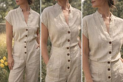 Zara linen jumpsuit