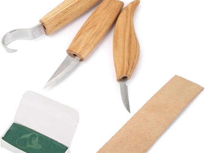Woodworking Carving Tool,5Pcs High Manganese Steel Hand Woodworking Carving Tool Set for Beginners