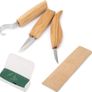 Woodworking Carving Tool,5Pcs High Manganese Steel Hand Woodworking Carving Tool Set for Beginners Image 3