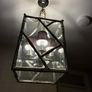Large Antique Silver bamboo ceiling light Image 3