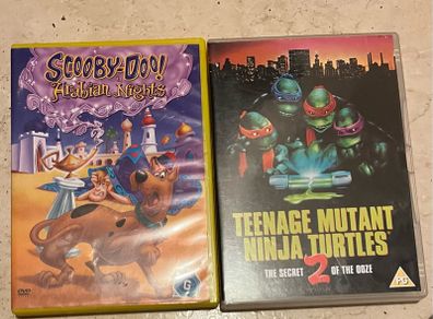 Dvd movies Barbie scooby doo turtles ninja