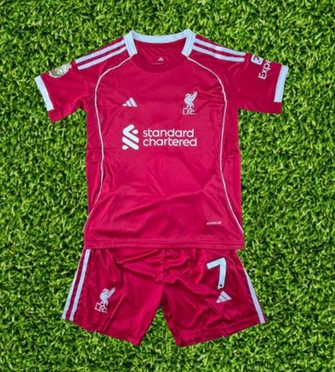 Liverpool FC 2025/2026 Home Kids Kits