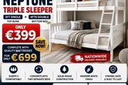 New Triple sleeper bunk bed ONLY 399 euro