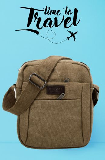Travel Sports Men Cross Body Bag With Multiple Zipped pockets